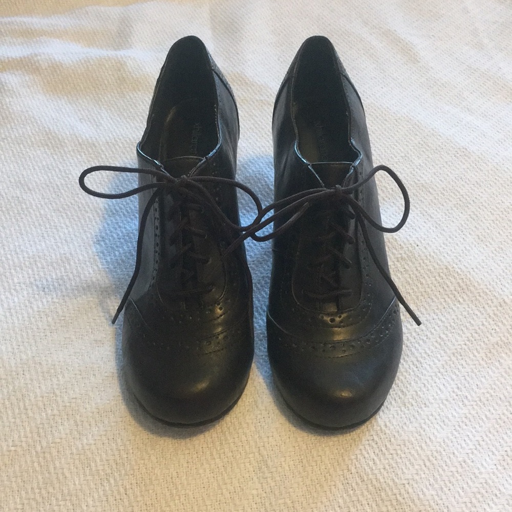 Dark Brown Lace Up Heels